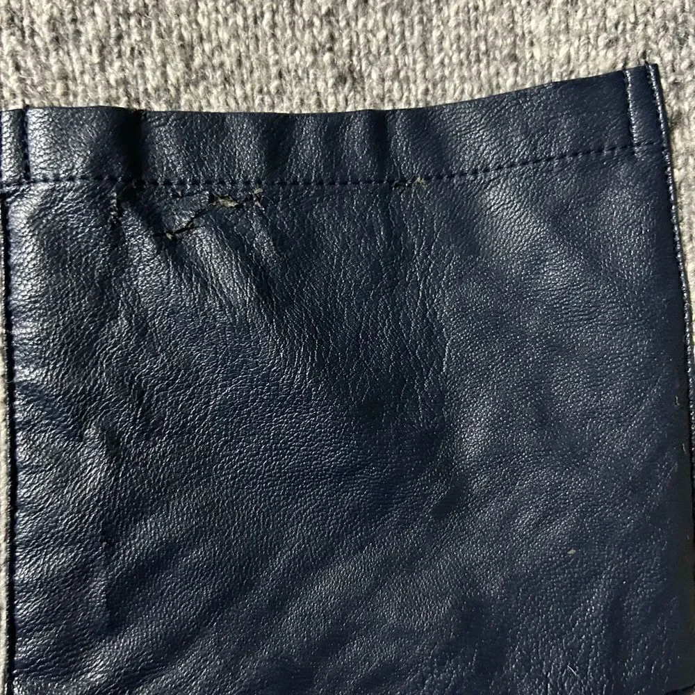 Tommy Hilfiger Women’s Gray Cotton/Wool Sweater with Blue Pockets Size Small